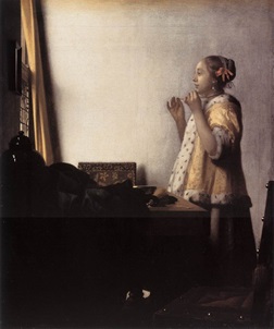 ベルリン絵画館フェルメール「真珠のレックレスの少女」