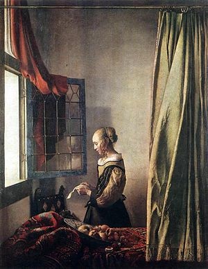 古典巨匠絵画館フェルメール「窓辺で手紙を読む女」